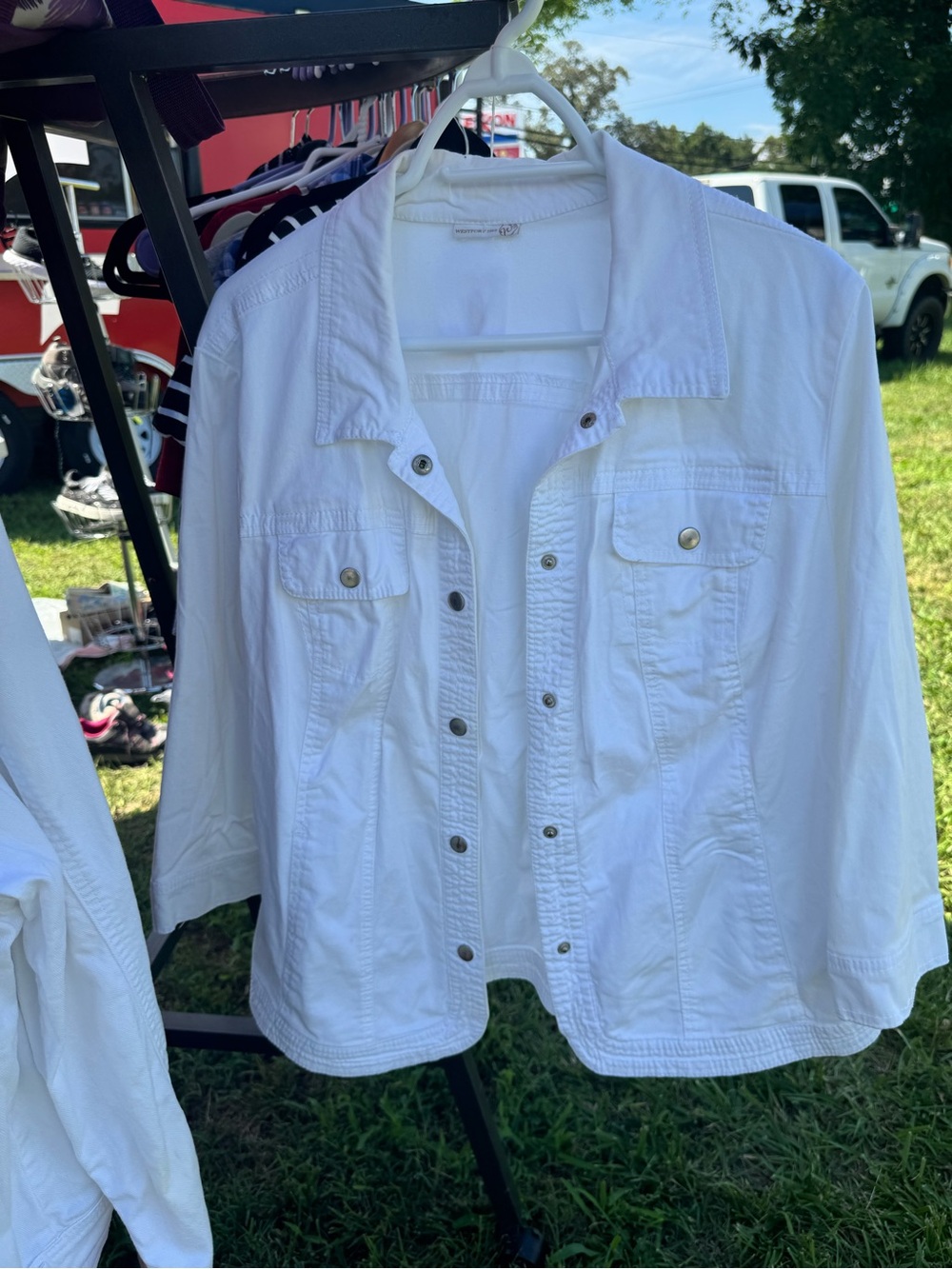 White Women's Jean Jacket - Westport 1962